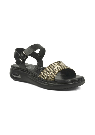 Polaris 105796.z Siyah Kadın Comfort Sandalet 105796.z6fx 000000000102250526