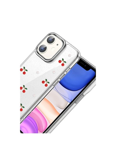 Newface - 796 - Apple iPhone Uyumlu 12 Fiyonk Desenli Kapak - - Spt-gld - Desen 9 Diğer