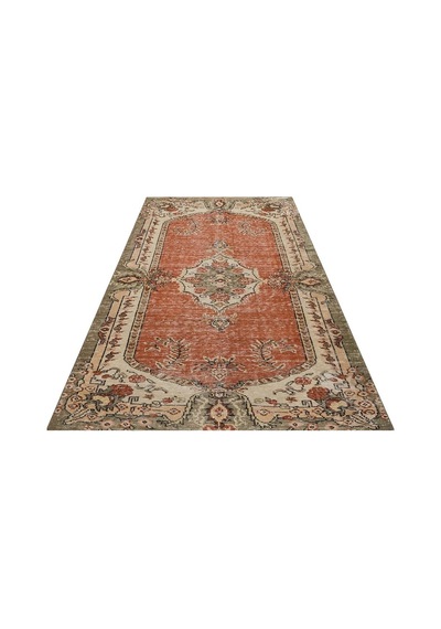 Eskitme Vintage %100 El Dokuma Halı 156 X 244 Cm 9161