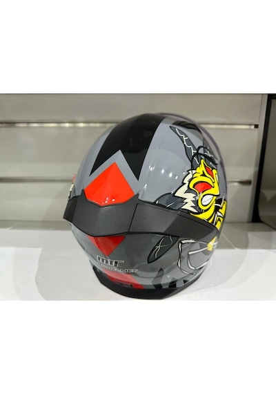 Mts Pro 910 Bee Güneş Gözlüklü Motosiklet Kaskı Gri