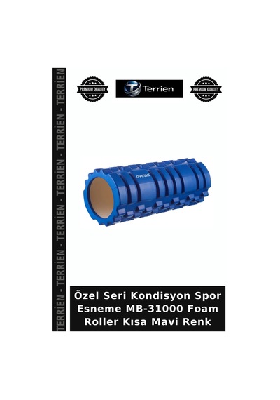 Özel Seri Kondisyon Spor Esneme Mb-31000 Foam Roller Kısa Mavi Renk