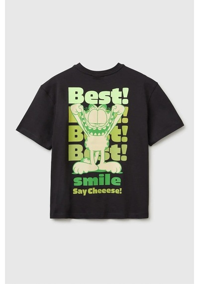 United Colors Of Benetton Erkek Çocukgarfield Baskı Detaylı Yuvarlak Yaka T-shirt Antrasit 6-14 Yaş-2821 United Colors Of Benetton Erkek Çocukgarfield Baskı Detaylı Yuvarlak Yaka T-shirt Antrasit 6-14 Yaş-2821