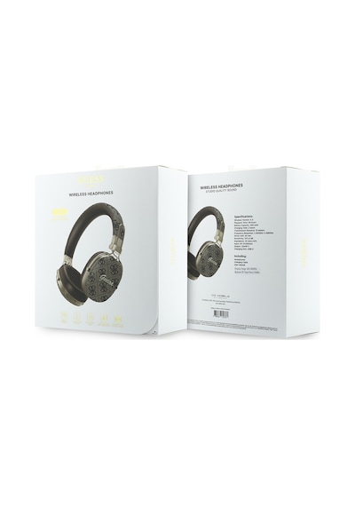 Guess Lisanslı ENC Teknolojili 4G Desen Metal Script Logolu Kulak Üstü Bluetooth 5.4 Kulak Üstü Kulaklık