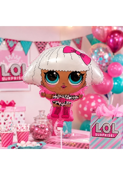 Lol Temalı Şekilli Folyo Balon 53x65 Cm Doğum Günü Parti Süsü Çocuk Dekorasyon Balonu Çok Renkli