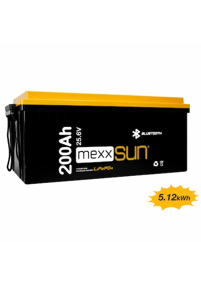 Mexxsun 25.6 Volt-200ah Lifepo4 Lityum Akü