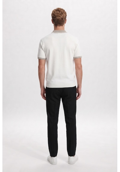 D'S Damat Ds Damat Comfort Fit Siyah Keten Karışımlı Chino Pantolon 6hc03ort01350 001
