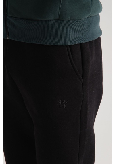 Shooter Sportswear Shooter Erkek Kışlık Eşofman Takımı Luxe Regular Kapüşonlu Koyu Yeşil
