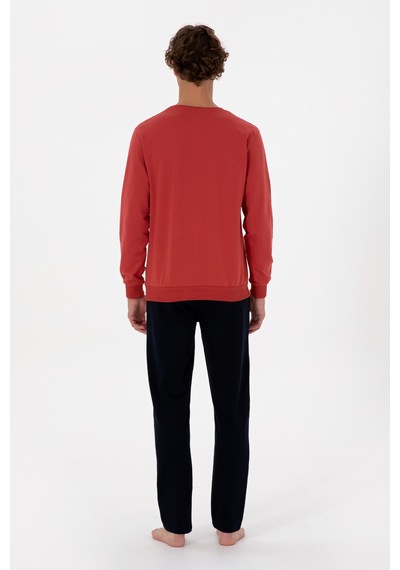 U.s. Polo Assn. Erkek Kiremit Pijama Takım 50318595-vr031 Kiremit U.s. Polo Assn. Erkek Kiremit Pijama Takım 50318595-vr031 Kiremit