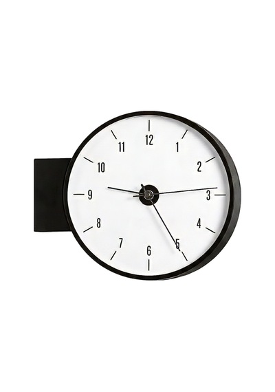 Fibrika Store Retro Modern Duvar Saati Siyah