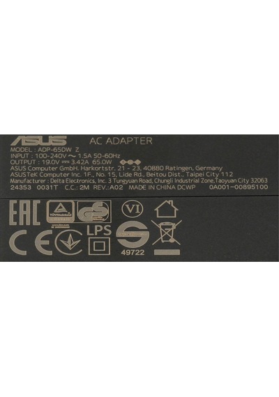 Asus 0a001-00441200  Şarj Cihazı 65 Watt Ab Duvar Fişi X2