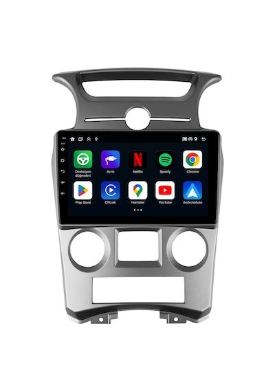 Kia Carens Android Multimedya 2007-2010 Carplay Android Auto Navigasyon Kameralı 4gb Ram 32gb 9"