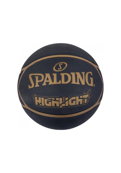 Spalding Highlight Black Gold 2021 Basket Topu