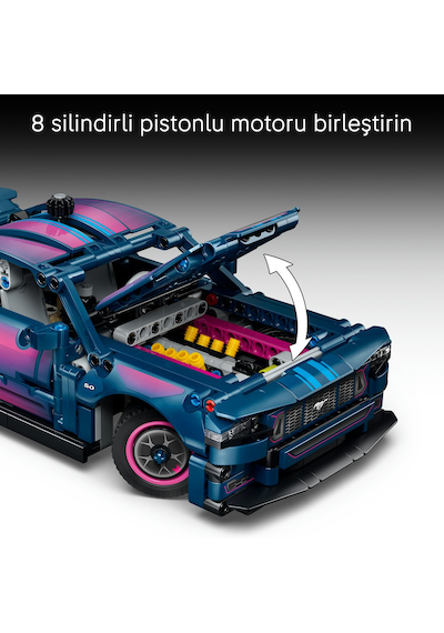 LEGO® Technic Modifiye Ford Mustang GT Araba 42236 - 10 Yaş ve Üzeri Çocuklar için 8 Detay İçeren Oyuncak Yapım Seti (973 Parça)