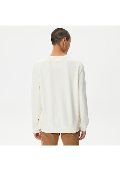 Nautica Erkek Beyaz Standart Fit Sweatshirt Baskılı K37212t Beyaz