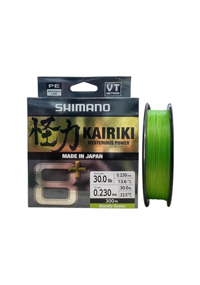 Shimano Kairiki 8+ 300 Mt 0.23mm İp Misina Mantis Green