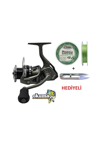 Okuma Acuador Acu-3000a 3+1bb İp Misina Sarılı Olta Makinesi