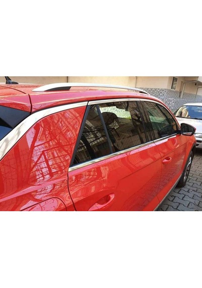 Vw T-Roc Krom Cam Çıtası 4 Parça 2017 ve Sonrası