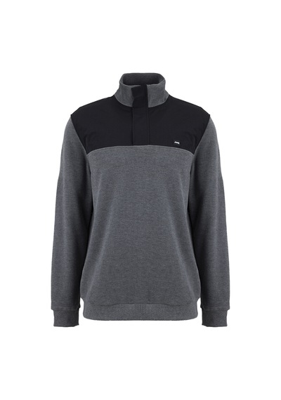 Jeep Antrasit Erkek Dik Relaxed Blok Sweatshirt C4wm-swt4228
