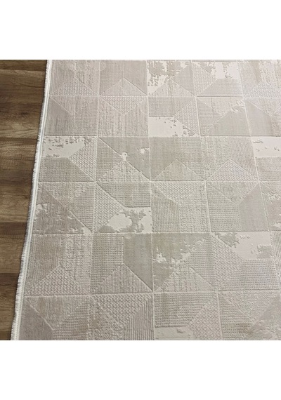 Apex Azur 6531 Krem Modern Makina Halısı Krem
