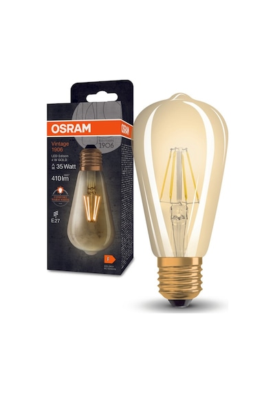 Osram Vintage Gold Edison 4w 2400k 410lm E27 Duy Flamanlı Sarı Işık