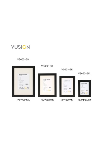 Vusıgn Vs651-bk Mdf Fotoğraf Çerçevesi 13x18 Cm Siyah Masaüstü Ve Duvar Askılı Çerçeve