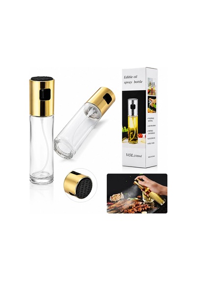 100 Ml Sprey Cam Yağdanlık Krom - Renkli Sprey Kafa - İnce Uzun Şişe Bx40 Çok Renkli