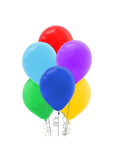 Karışık Pastel Renkli Balonlar 10'lu Mor