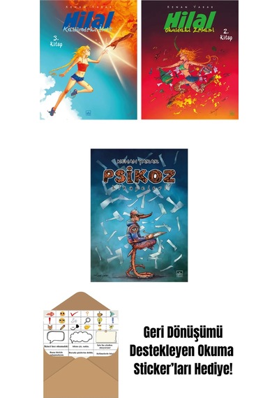 Hilal 3. Kitap Kalbimdeki İfrit + Hilal 2. Kitap Okuldaki Zebani + Psikoz Hikayeleri