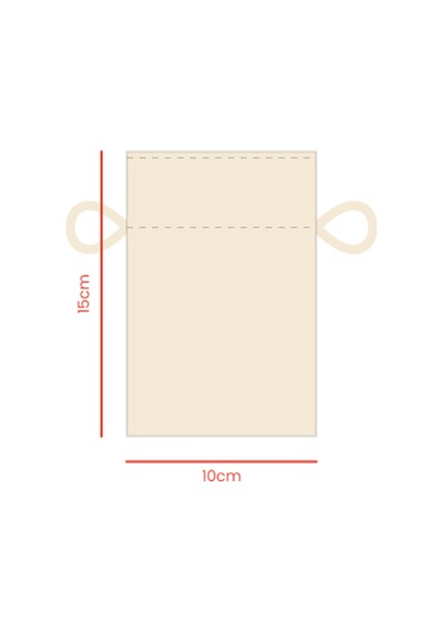 Baghashtag Jüt Kese 10 Cm X 15 Cm Çok renkli