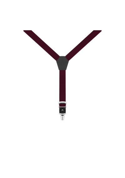 Hapshoe Ayarlanabilir Klipsli Bordo Çocuk Kemer Pantolon Askısı Bordo