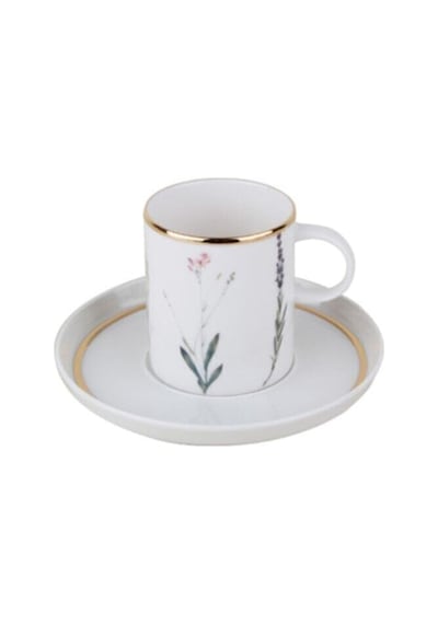 Porland Botanical 6 Kişilik 80cc Kahve Takımı 12 Parça