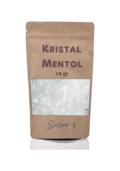 Ayrex Bazaar 4 Kristal Mentol 1. Kalite 12 Gr Menthol Sauna, Hamam, Buhar Banyosu