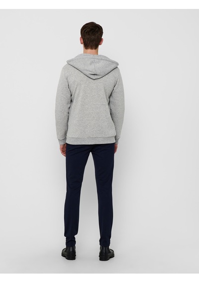 Only & Sons Ceres Life Zip Thr Hoodie Sweat Noos Erkek Gri Sweats Gri