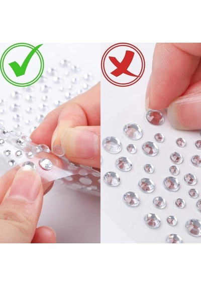3d Taş Sticker Pembe Saç, Yüz, Tırnak, Makyaj, Telefon, Ayakkabı Ve Dekorasyon İçin Işıltılı Parlak Süs Taşı Kendinden Yapışkanlı