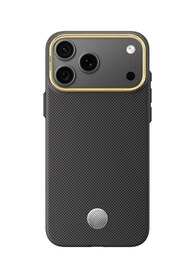 İphone 18 Pro Max Slim Shockproof 6.9 İnç Magsafe Destekli Karbon/aramid Fiber Zırh Kılıf Siyah