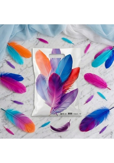 Eczane Hediyelik & Alışveriş Poşeti Bio Tüy Esintisi 25 x 35 CM 100 Adet