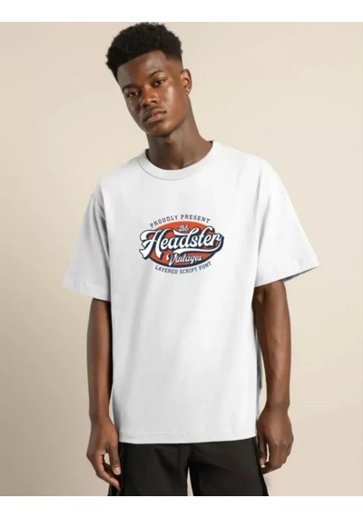 Suma Beyaz Unisex Oversize Baskılı T-shirt L Beden
