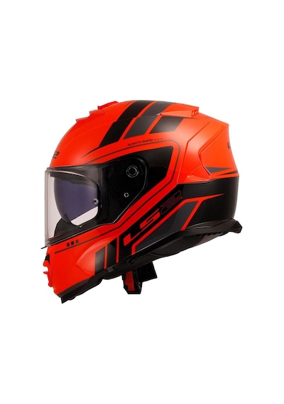 Ls2 Storm 2 Fist Kapalı Motosiklet Kaskı -63361- Siyah - Turuncu