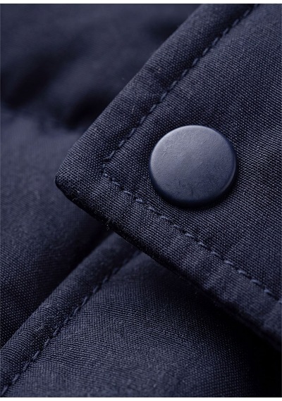 Dufy Erkek Slim Fit Kapüşonlu Lacivert Mont-18155
