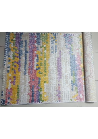 Festival Halı Yazz 7665A Kemik Ince Yazlık Yolluk 100X200 Cm