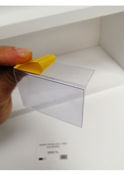 10 Adet Pvc Yapışkanlı Etiketlik Dik Açılı 6 x 4 CM Raflar İçin