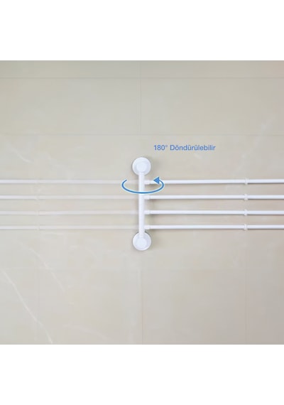 Ecoco Banyo Ve Mutfak Havlu Tutucu Beyaz