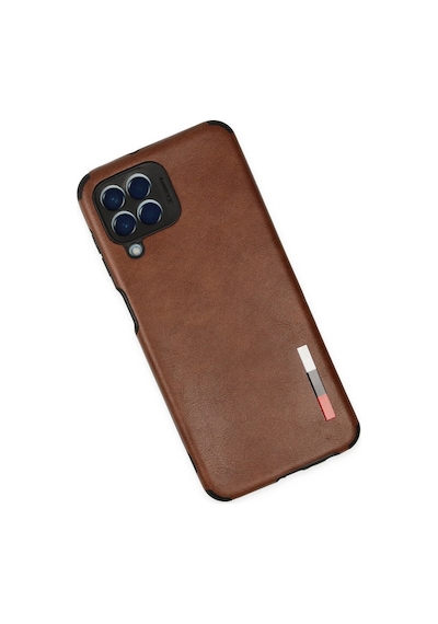 Cosmotex Newface Samsung Galaxy Uyumlu  M33 Kılıf Loop Deri Silikon - Kahverengi
