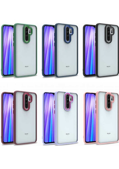 Xiaomi Redmi Note 8 Pro Kılıf Zore Flora Kapak Siyah