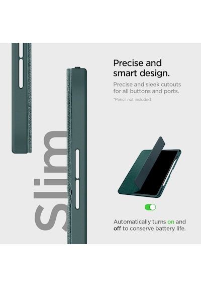 İpad Pro 13" 2025/2024 İle Uyumlu Kılıf Urban Fit Midnight Green - Acs07763