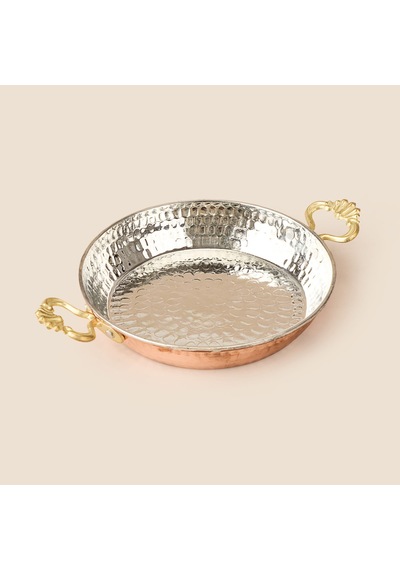 Bakır Sahan - Renkli - 16 Cm