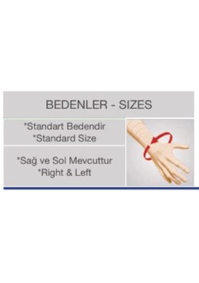 Orlex Standart Baş Parmak Destekli El Bilek Ateli Sağ-sol St115