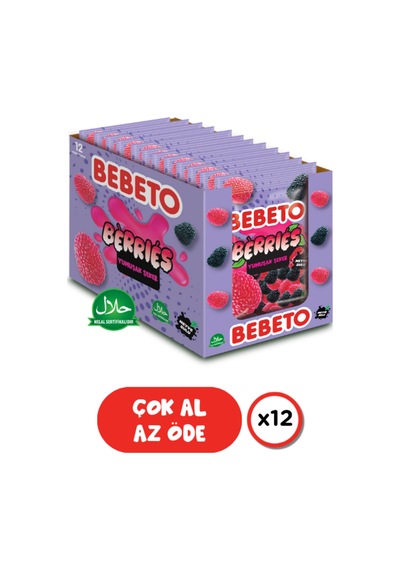 Berries 70 Gr. Jelly 12'li Paket