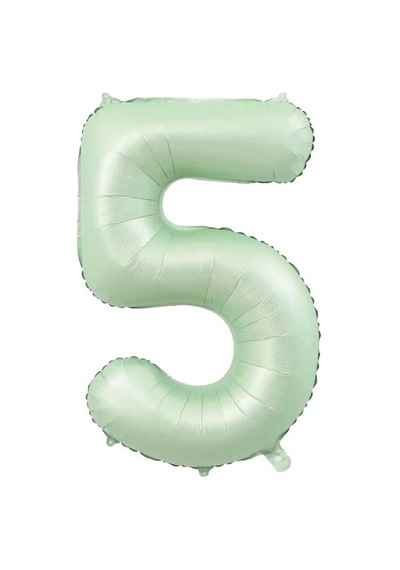 5 Rakam Adaçayı Folyo Balon 34 İnç 76-82 Cm