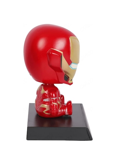 Süper Mario Kardeşler Mario Anime Sallanan Kafalı Figür Biblo Telefon Tutucu Dekoratif Masa Süsü Iron Man